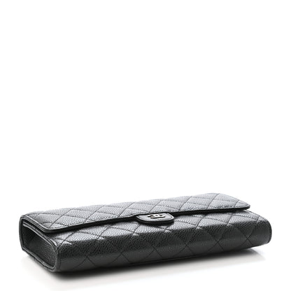 Chanel Caviar Quilted Travel Wallet Black 3 of 5