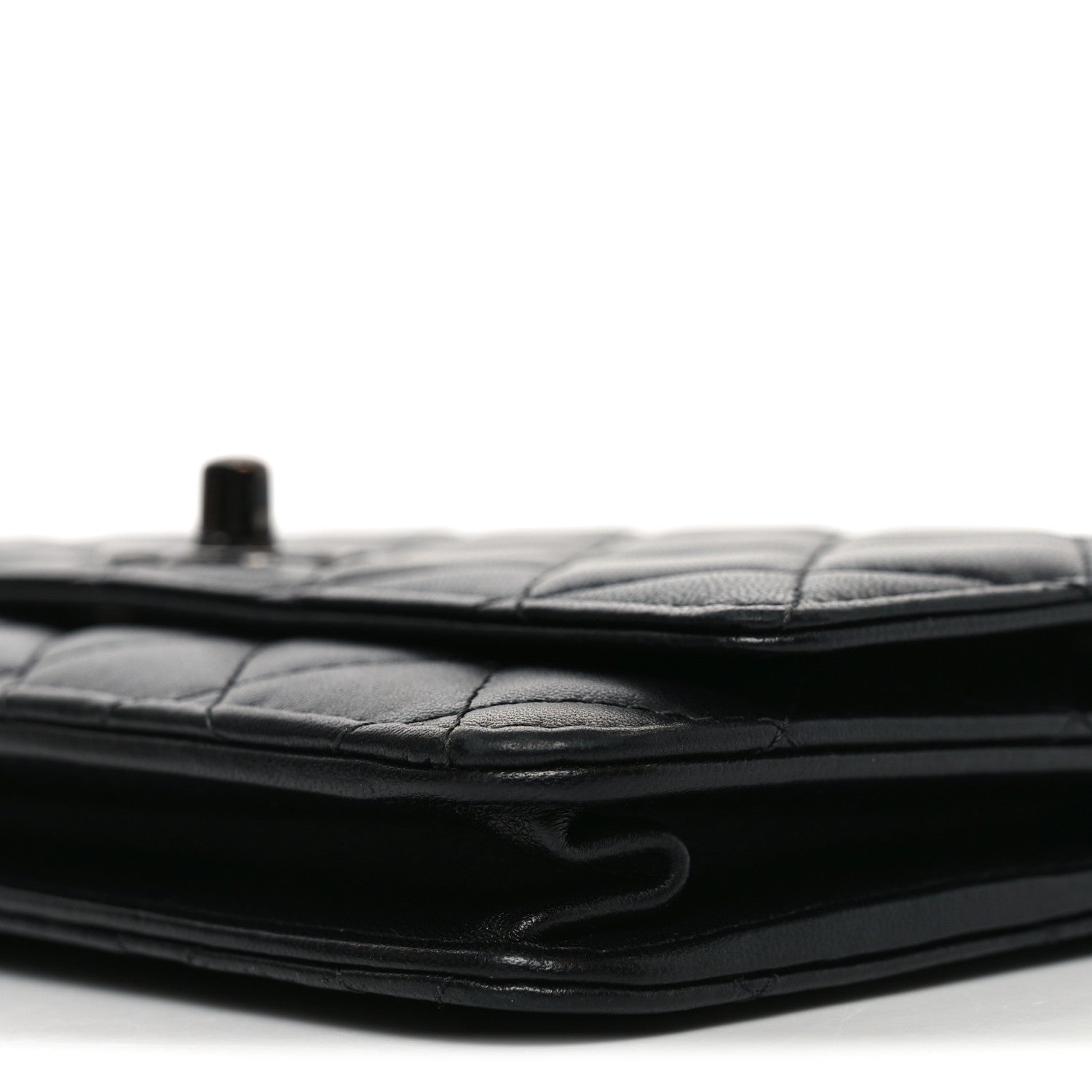 Chanel Lambskin Quilted Trendy CC Wallet On Chain WOC So Black 11 of 12