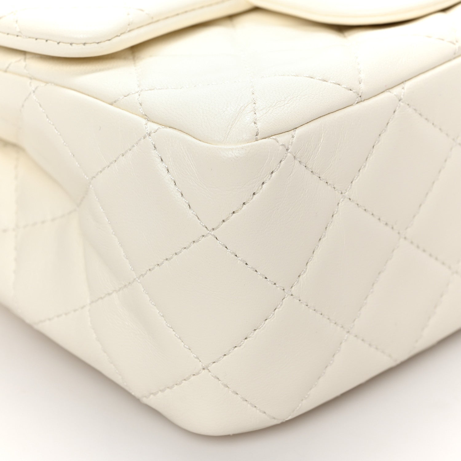 Chanel Lambskin Quilted Mini Pearl Crush Flap White 8 of 10