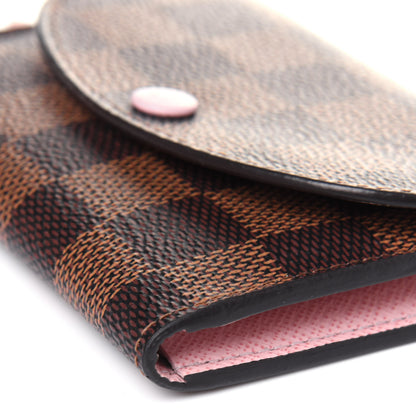 Louis Vuitton Damier Ebene Rosalie Coin Purse Rose Ballerine 9 of 9