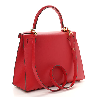 Hermes Epsom Kelly Sellier 28 Rouge Casaque 3 of 11