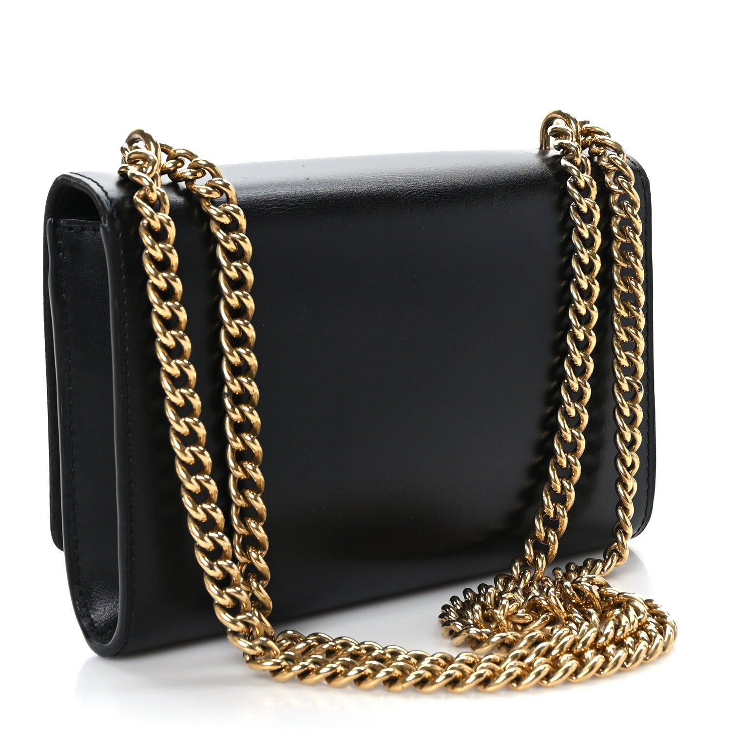 Louis Vuitton Calfskin Chain Louise MM Black 3 of 9