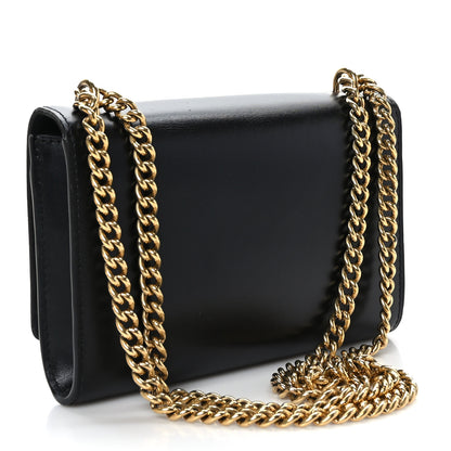 Louis Vuitton Calfskin Chain Louise MM Black 3 of 9