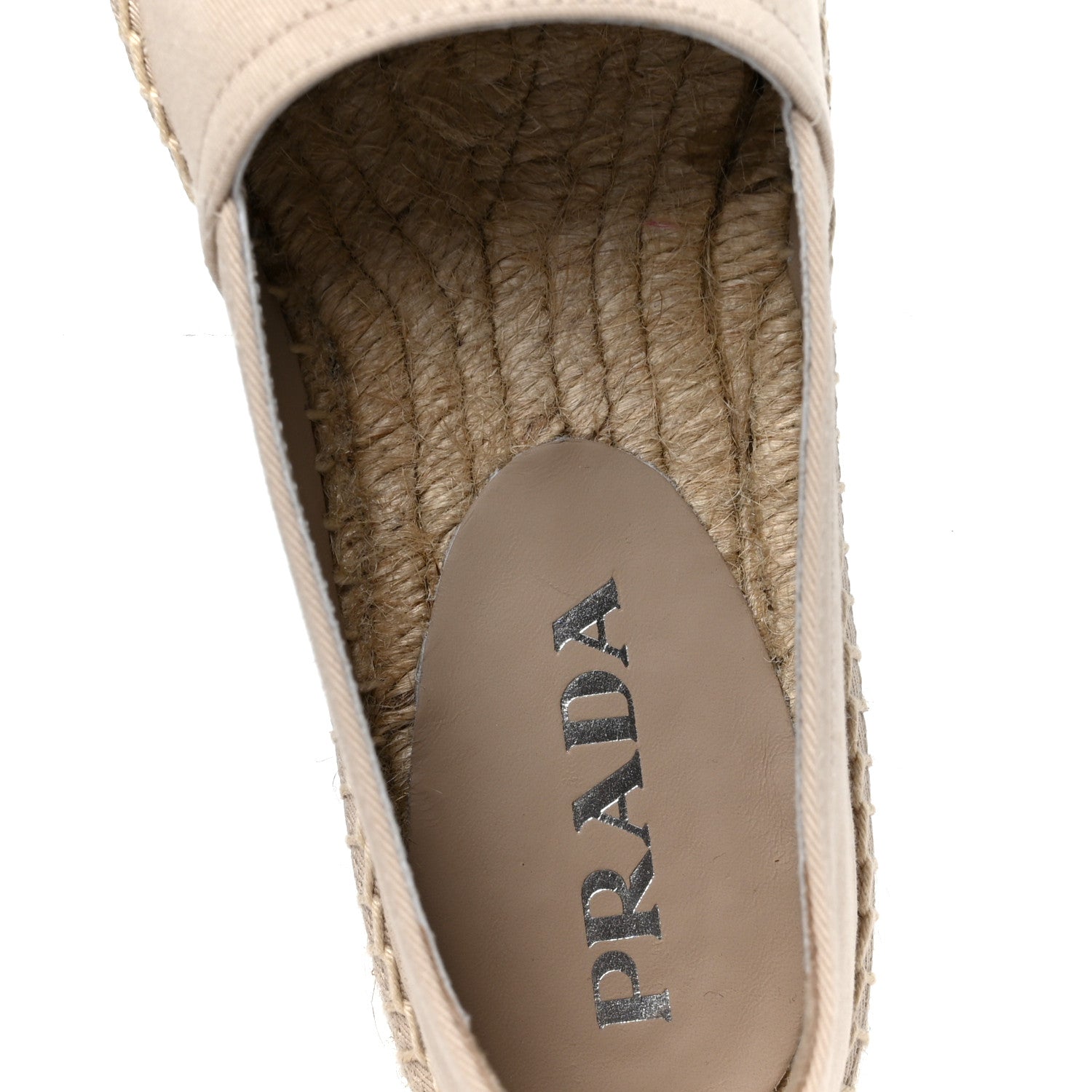 Prada Gabardine Logo Espadrilles 36 Corda 7 of 10