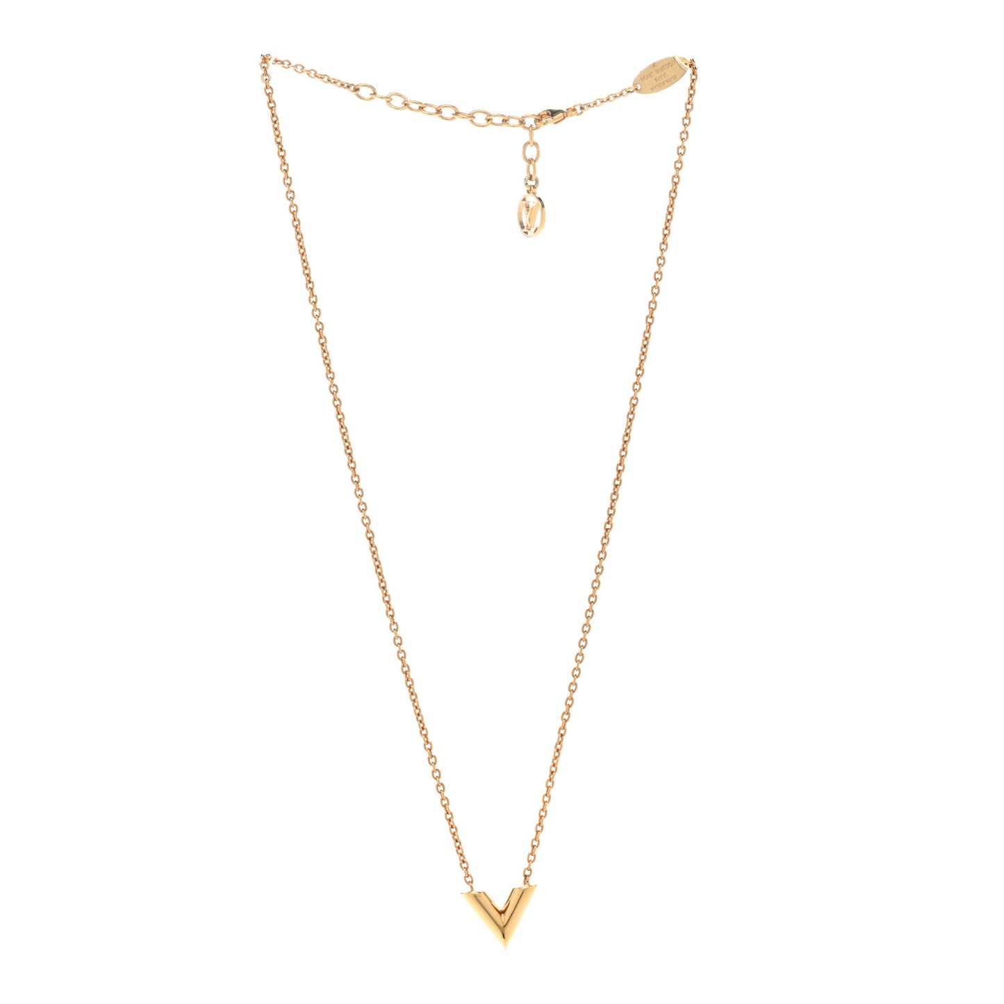 Essential V Necklace Gold