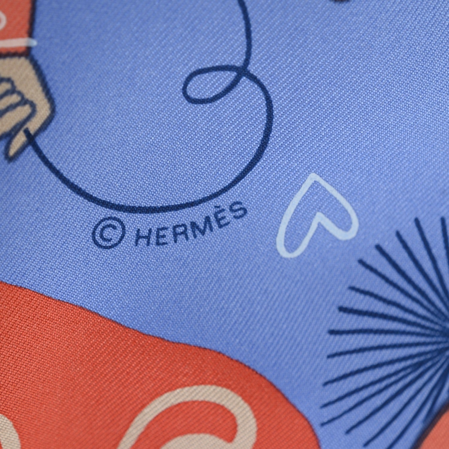 Hermes Silk Les Confessions Scarf 90 Lavande Corail Rose 6 of 8