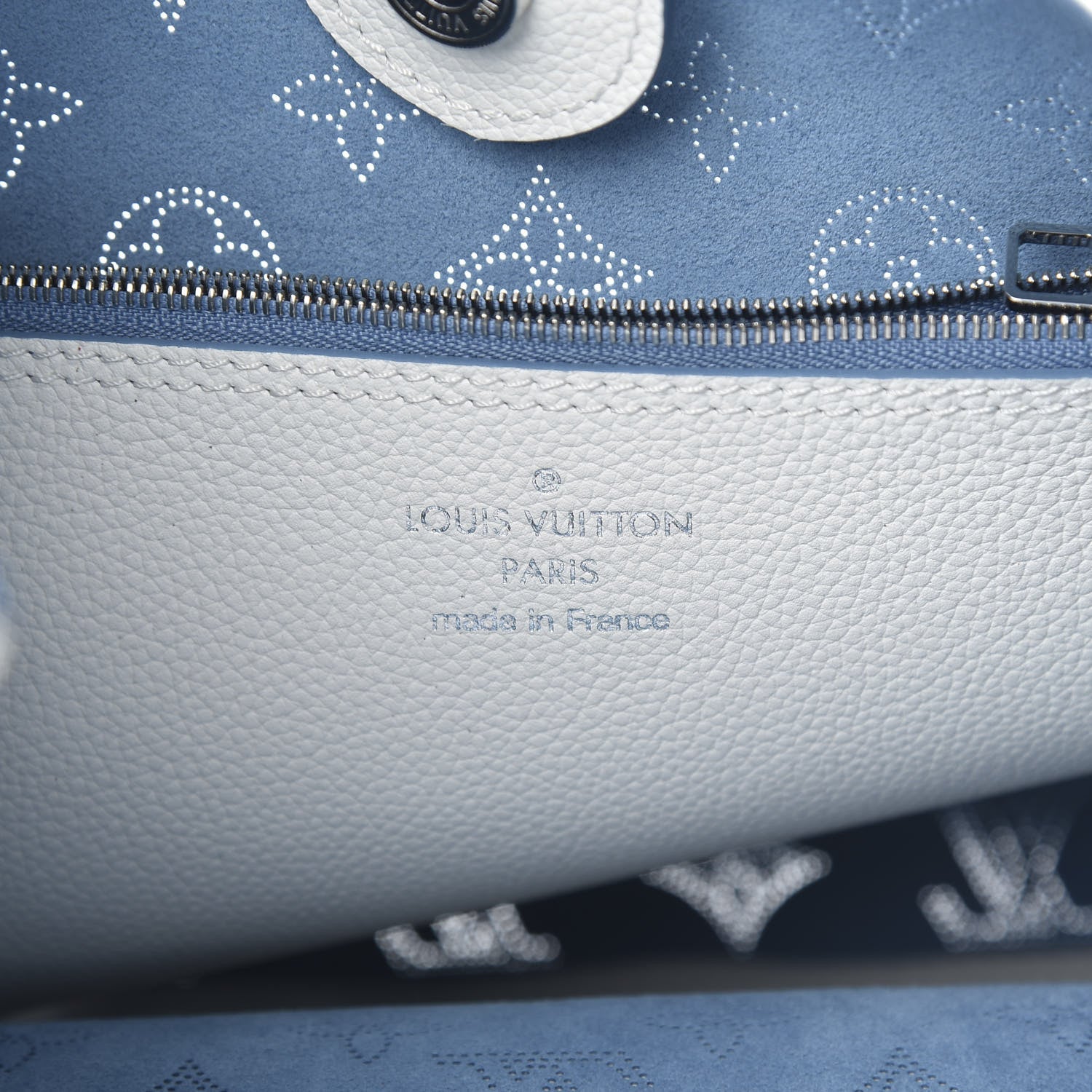 Louis Vuitton Mahina Carmel Hobo Snow 5 of 10