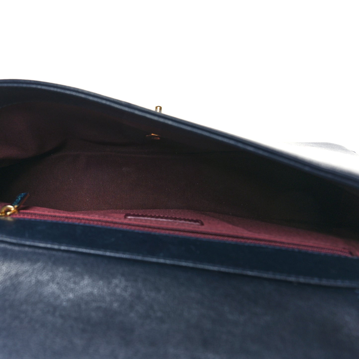 Sheepskin Quilted Vintage Mademoiselle Flap Dark Navy