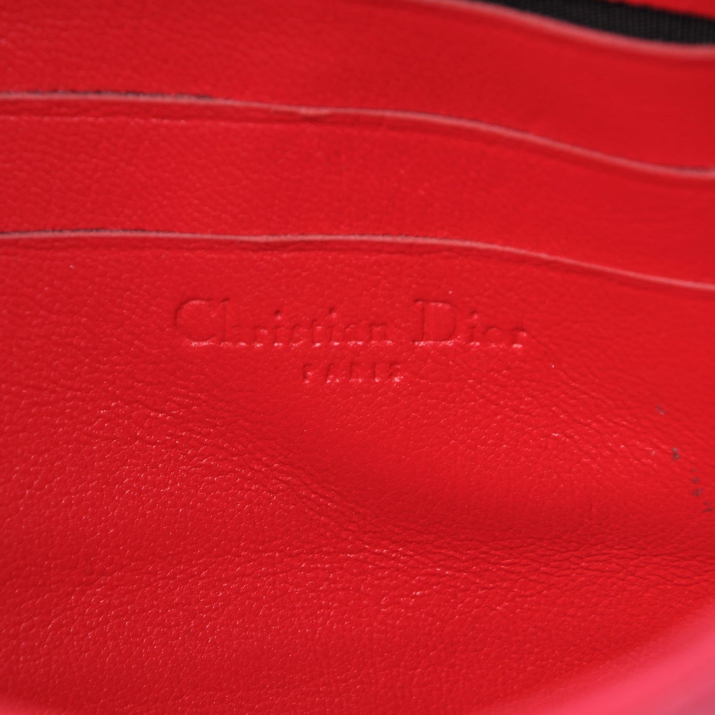 Lambskin Cannage New Lock Pouch Pink