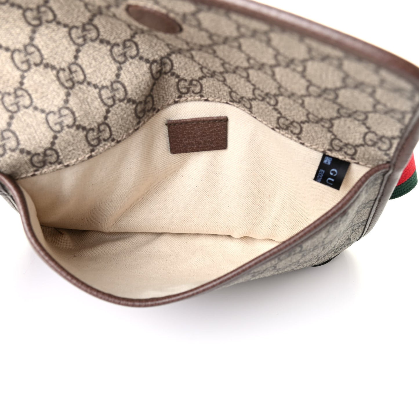 GG Supreme Monogram Neo Vintage Web Belt Bag Brown