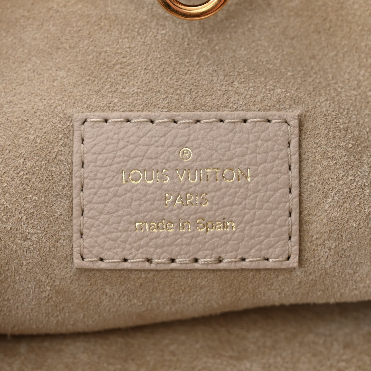 Grained Calfskin Low Key Hobo MM Limestone