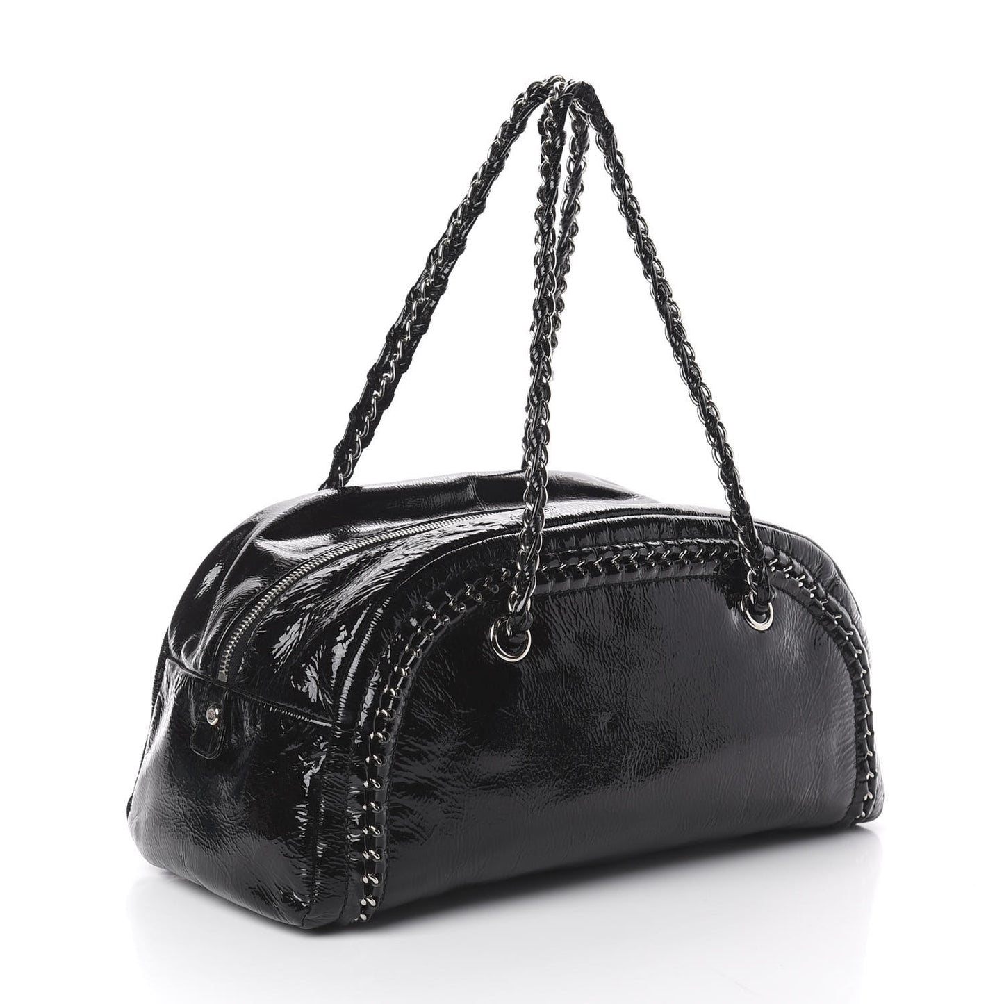 Patent Medium Luxe Ligne Bowler Black