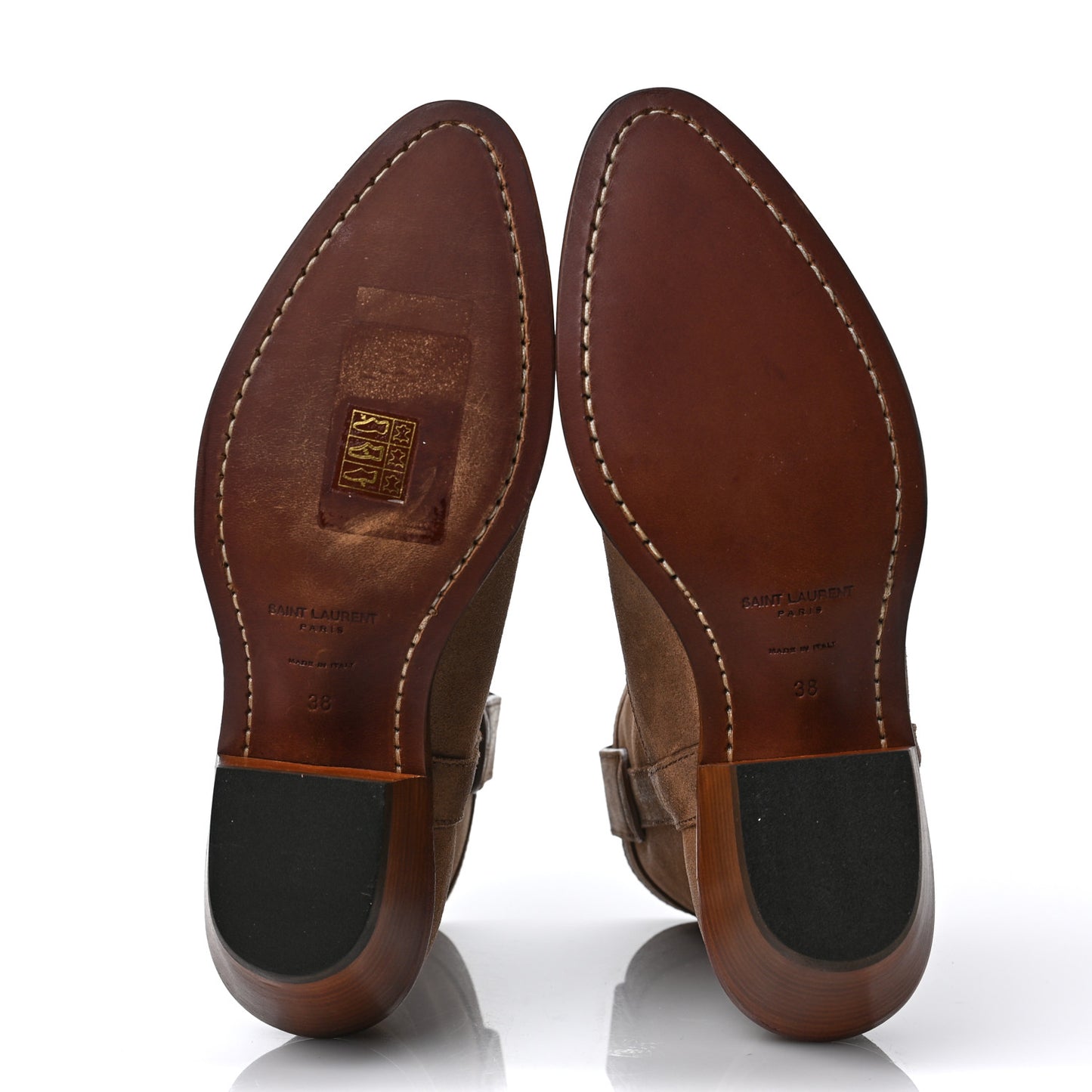 Suede Eastwood Western Boots 38 Vintage Brown