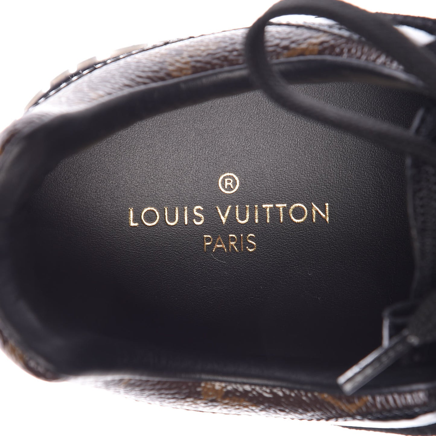 Suede Monogram Run Away Sneakers 38.5 Black