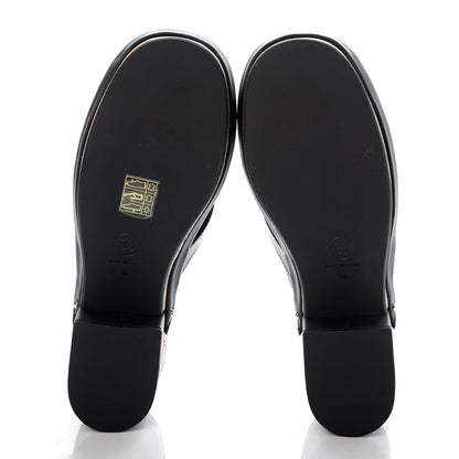 Chanel Calfskin CC Turn Lock Clogs 36 Black 5 of 9