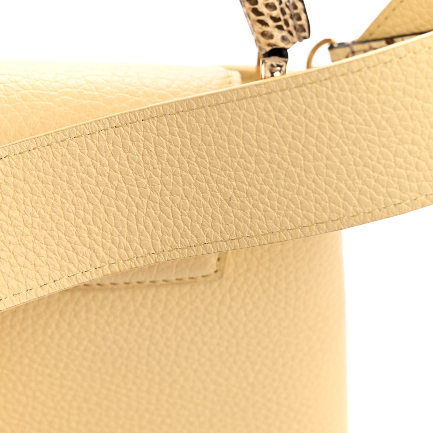 Louis Vuitton Taurillon Snakeskin Mini Capucines Banane 12 of 13