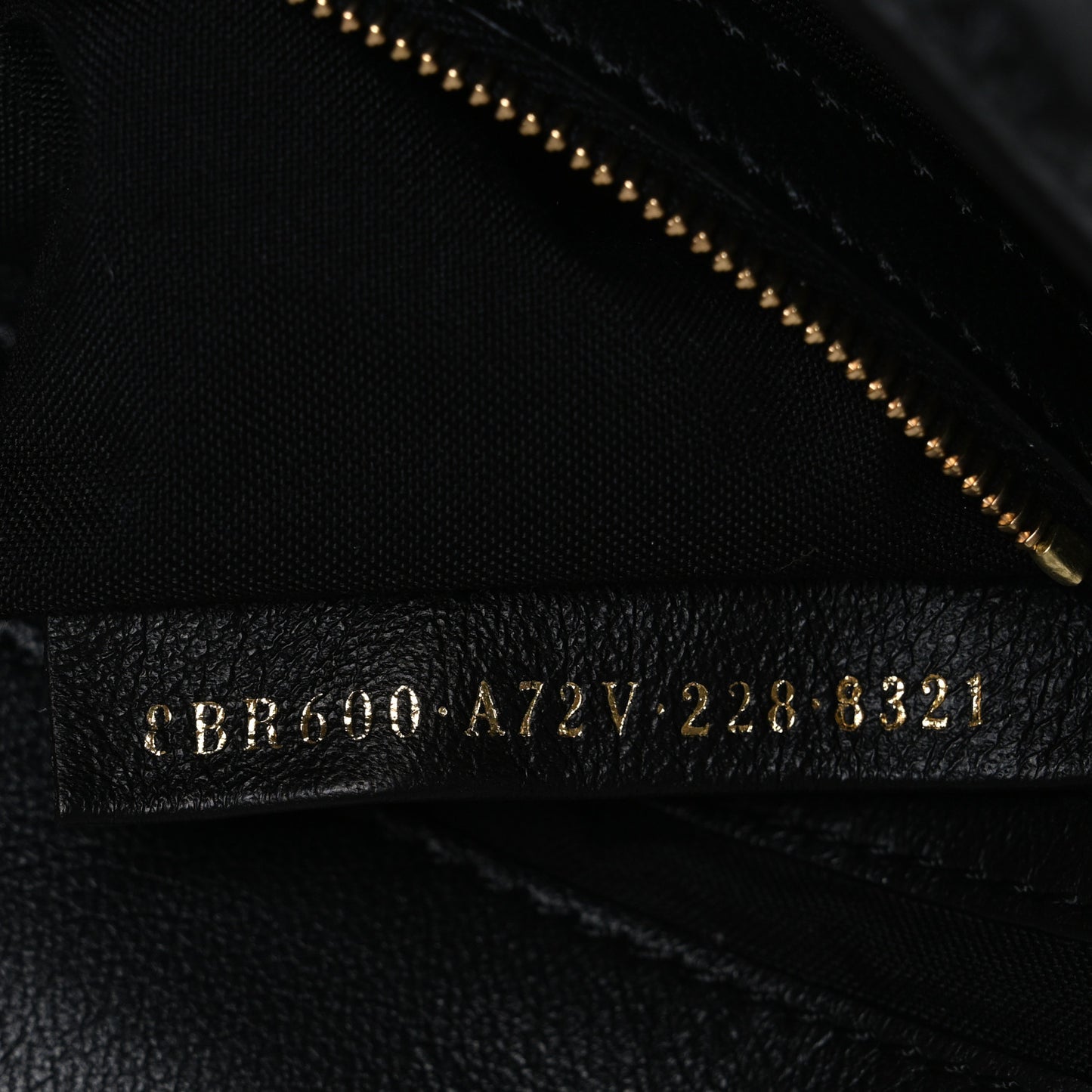Nappa FF 1974 Embossed Baguette Black