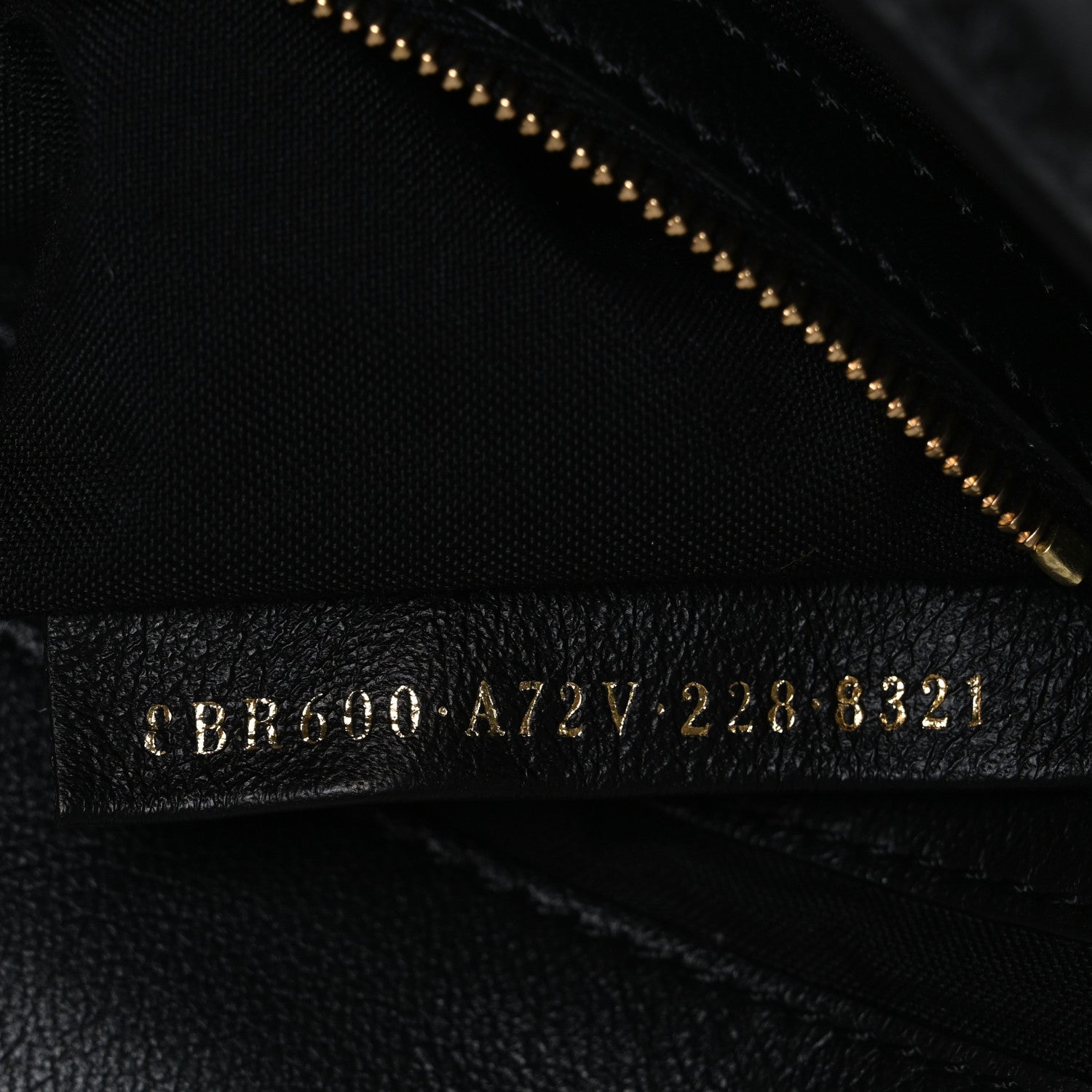 Fendi Nappa FF 1974 Embossed Baguette Black 7 of 10