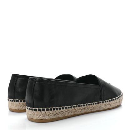 Saint Laurent Lambskin Monogram Espadrilles 41 Black 4 of 9