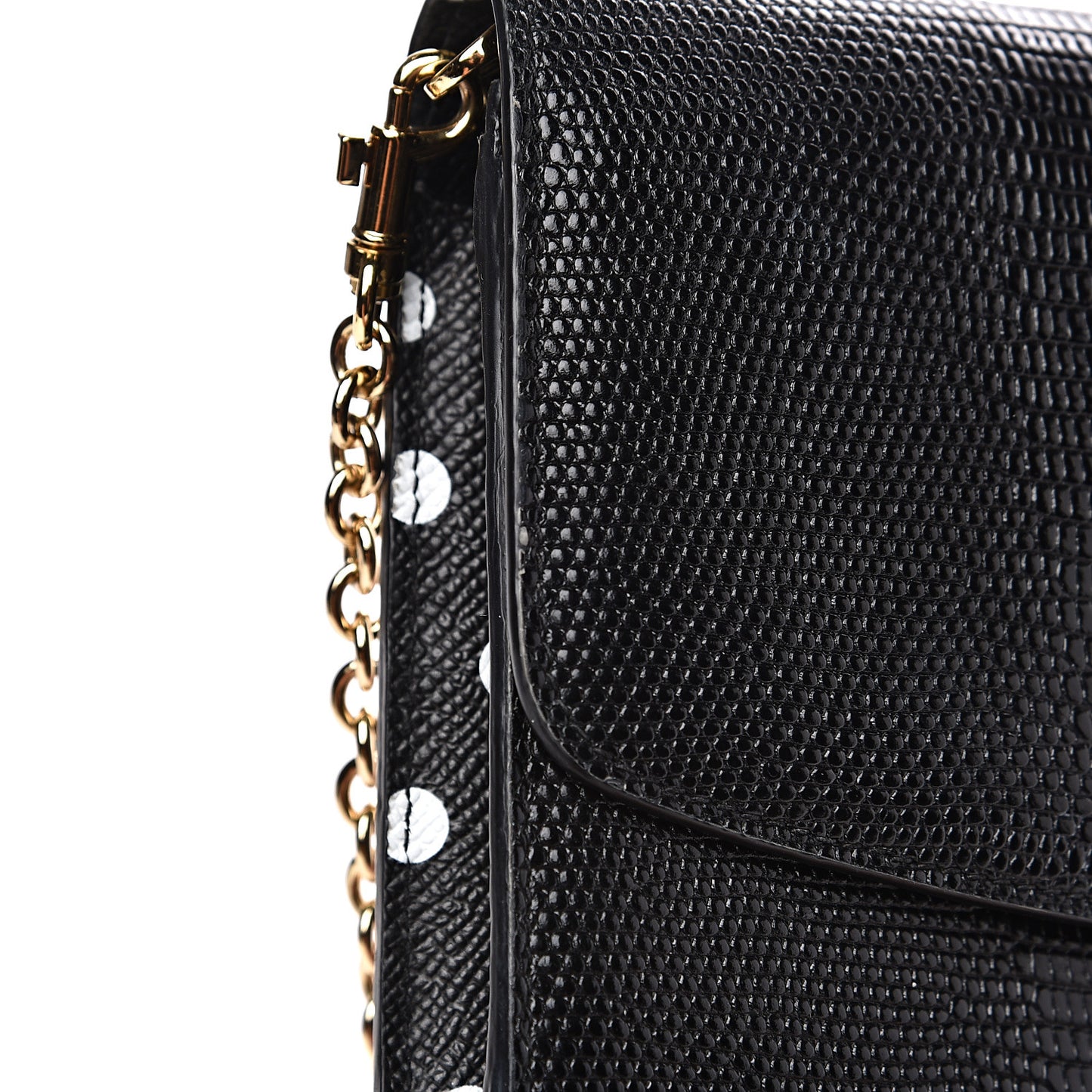 Lizard Effect Wallet On Chain Black