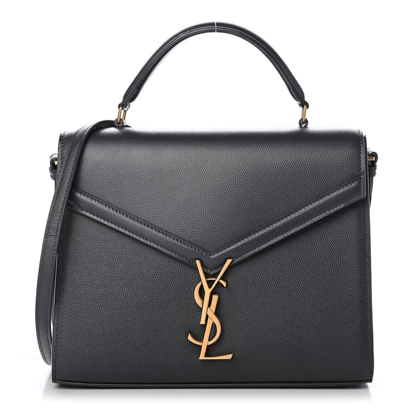Grain de Poudre Medium Classic Monogram Cassandra Top Handle Dark Smog