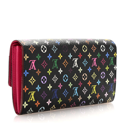 Louis Vuitton Monogram Multicolor Sarah Wallet Black Grenade 3 of 9