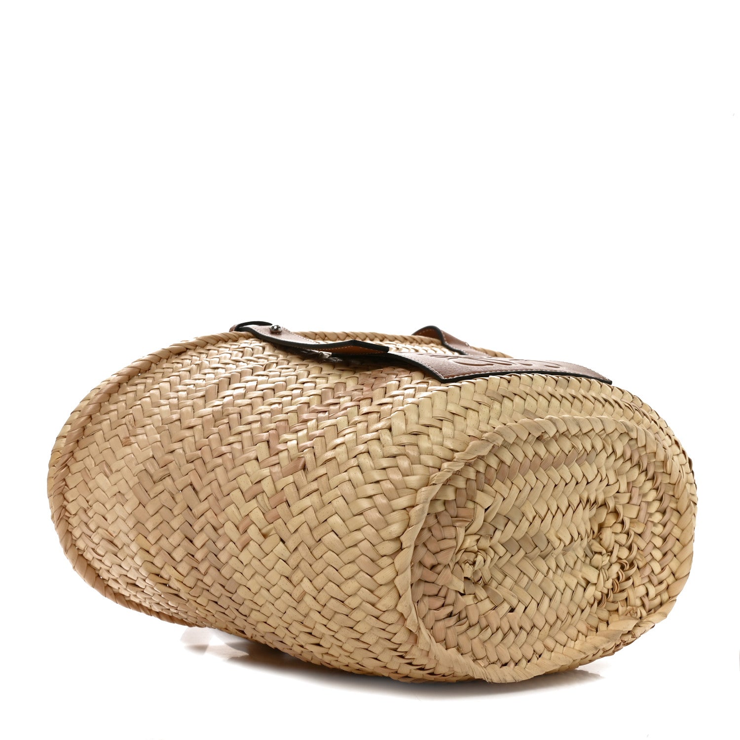 Loewe Raffia Small Basket Tote Bag Natural Tan 3 of 8