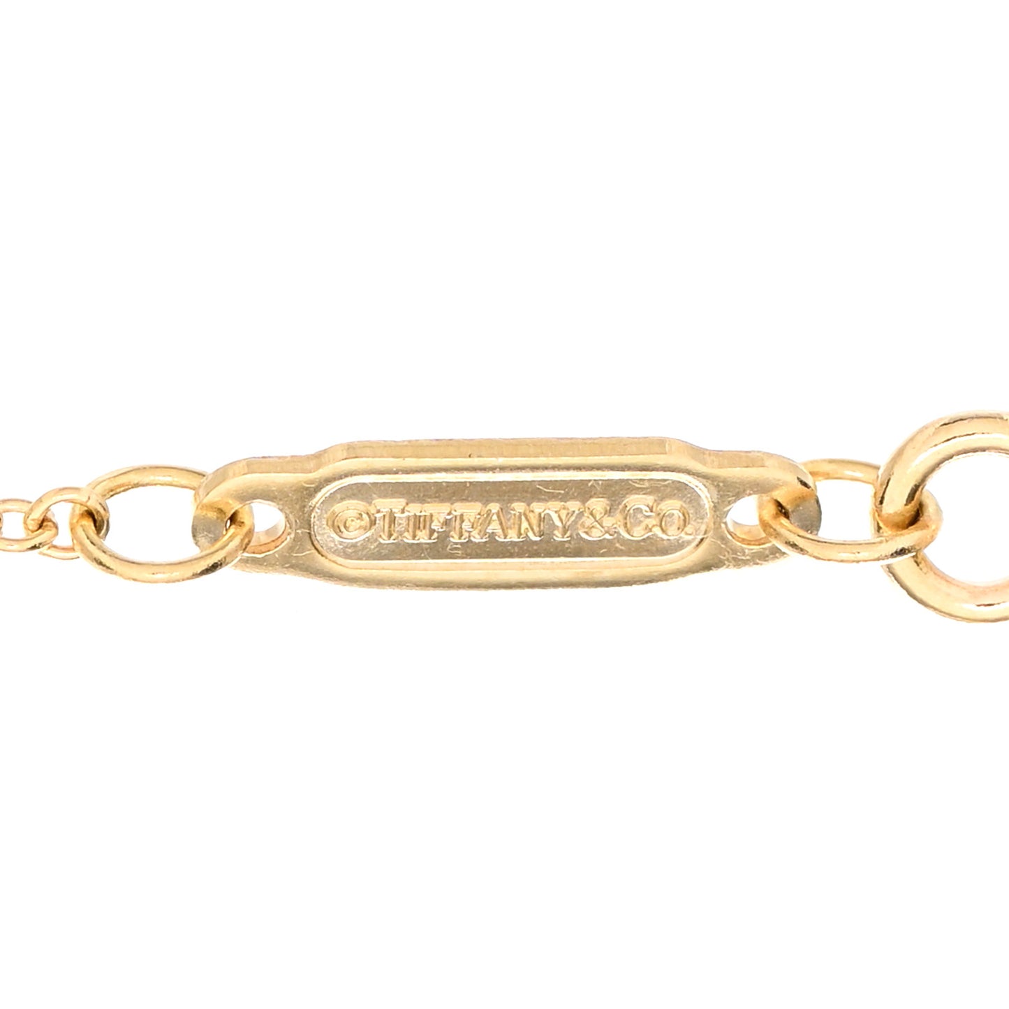 18K Yellow Gold Small T Smile Pendant Necklace