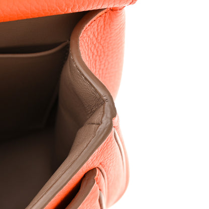 Louis Vuitton Taurillon Marceau Tangerine Taupe 10 of 17