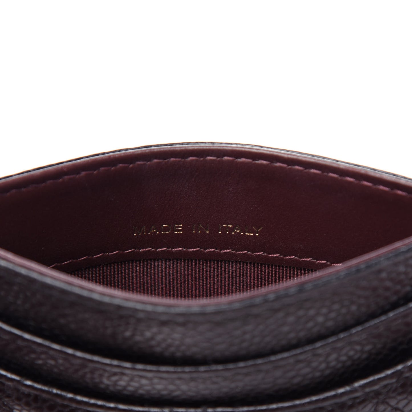 Caviar Quilted Card Holder Black