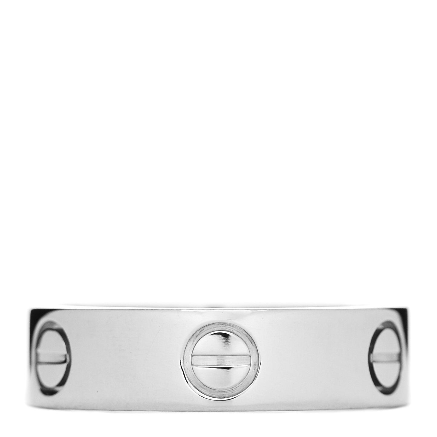 18K White Gold 5.5mm LOVE Ring 56 7.75