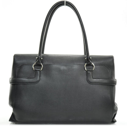 FASHIONPHILE SALVATOREFERRAGAMOLeatherVirnaSatchelBlack 4 of 9