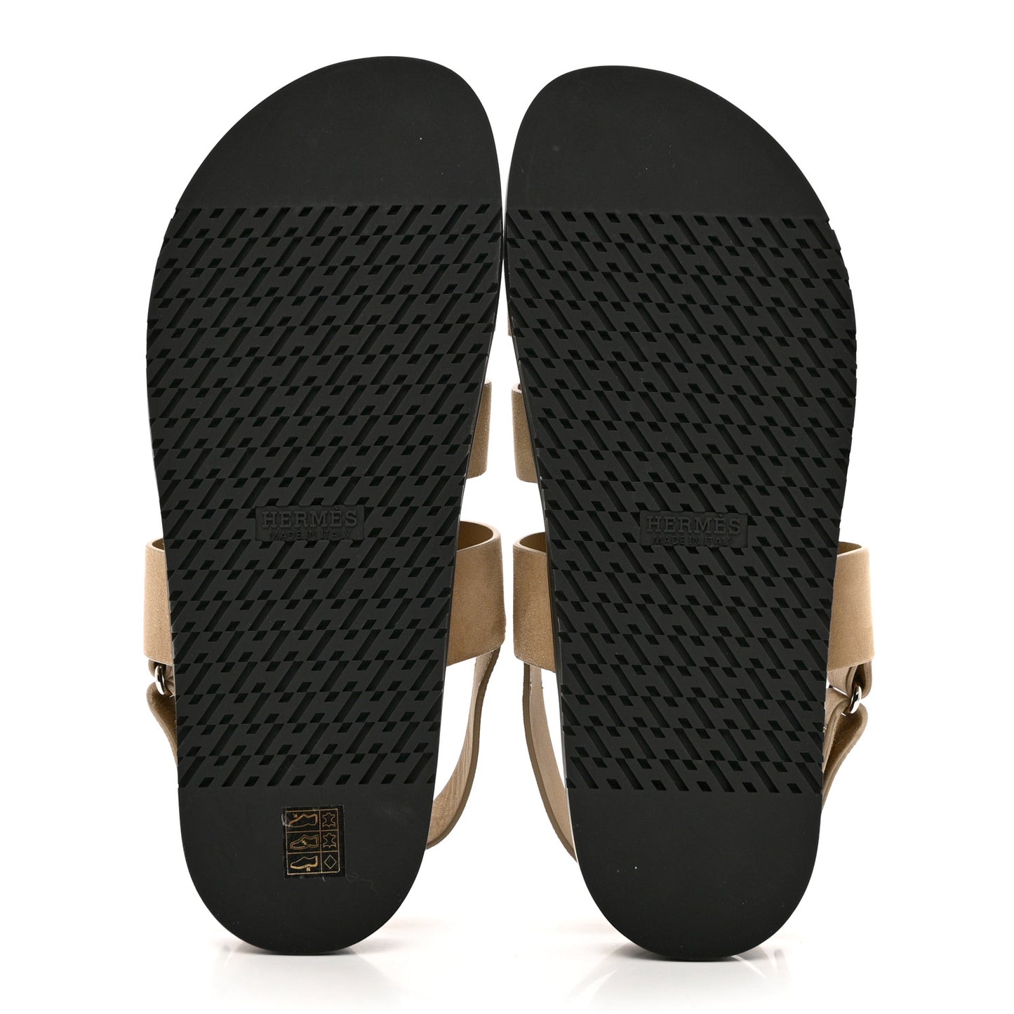 Suede Goatskin Mens Genius Sandals 45 Beige Argile