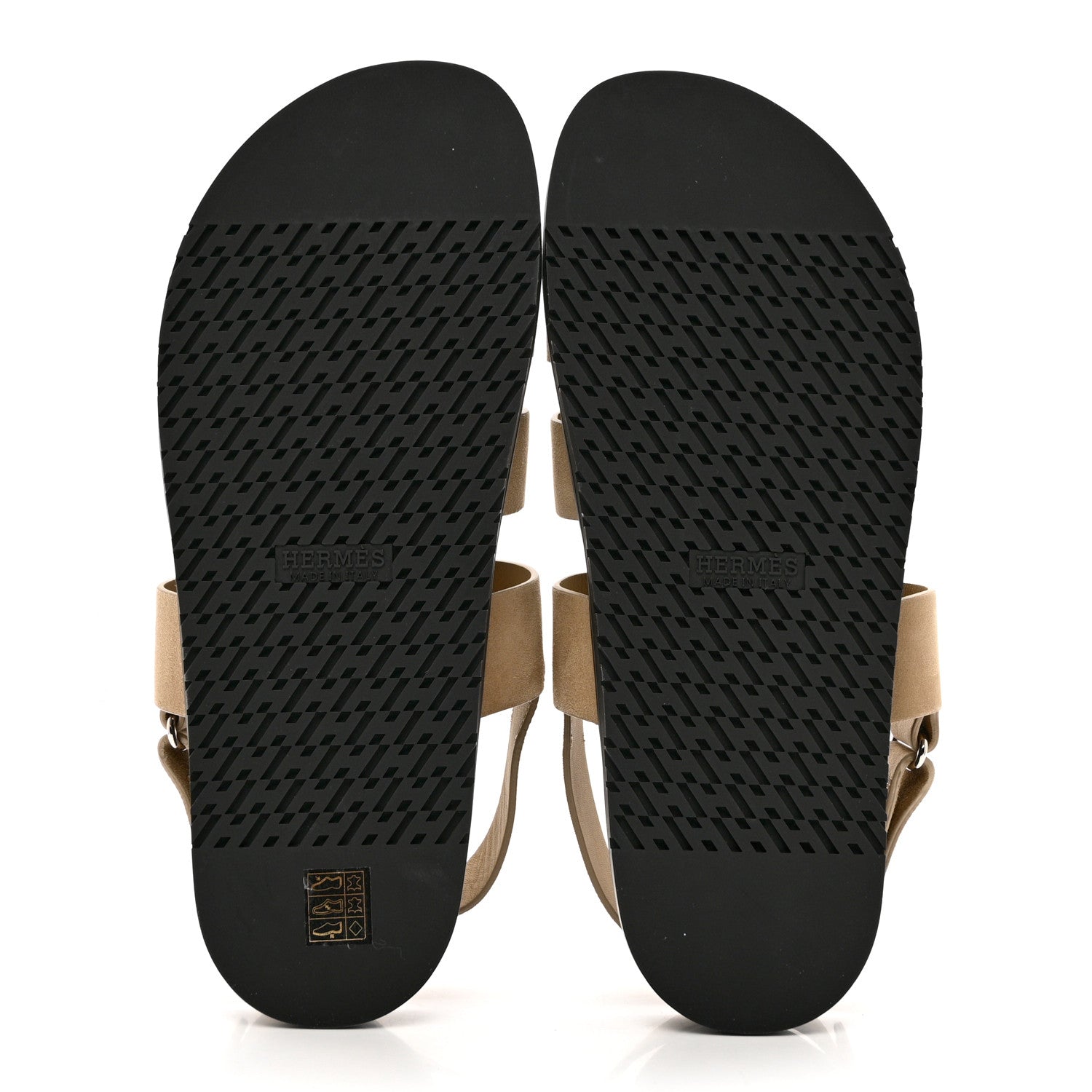 Hermes Suede Goatskin Mens Genius Sandals 45 Beige Argile 5 of 8