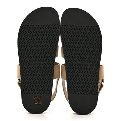 Hermes Suede Goatskin Mens Genius Sandals 45 Beige Argile 5 of 8