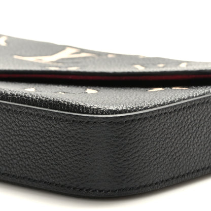Louis Vuitton Empreinte Monogram Giant Felicie Pochette Black Beige 9 of 9