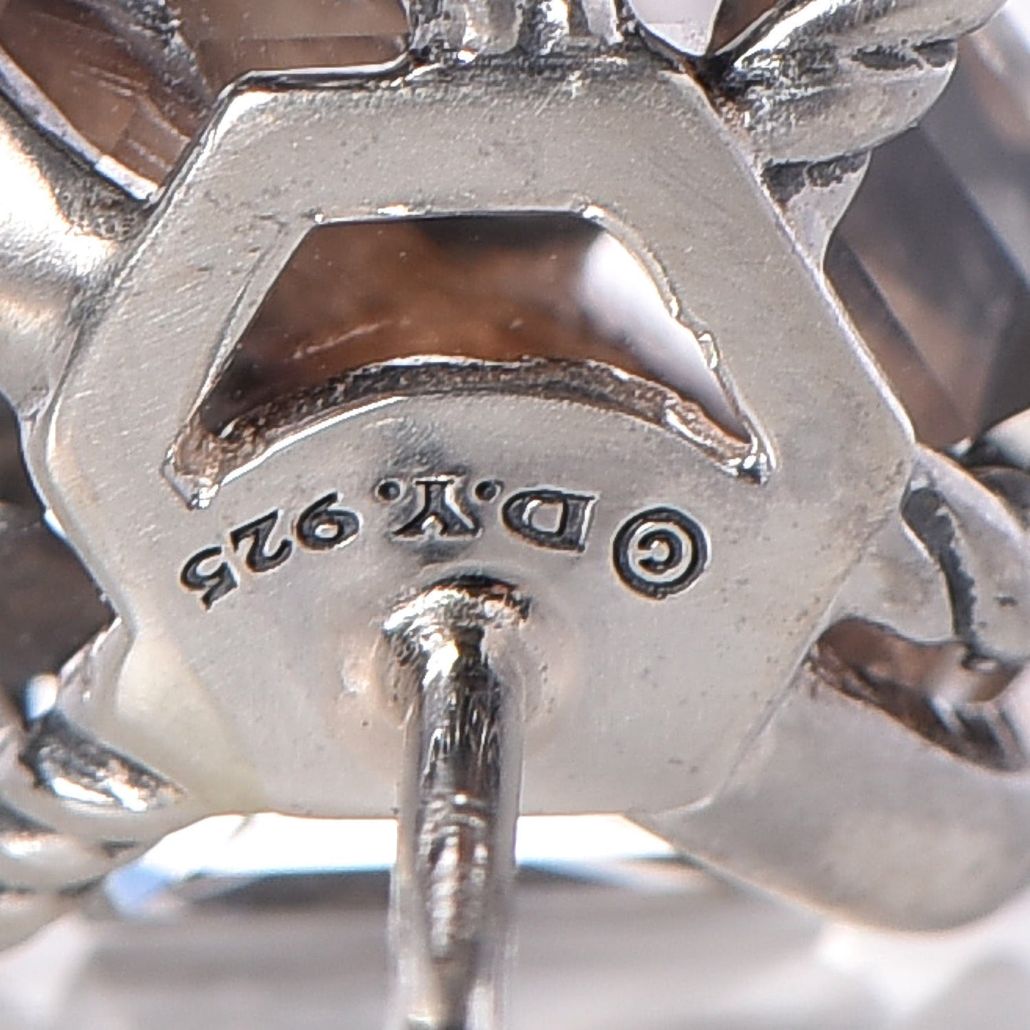 Sterling Silver Diamond Crystal 10mm Cable Wrap Earrings