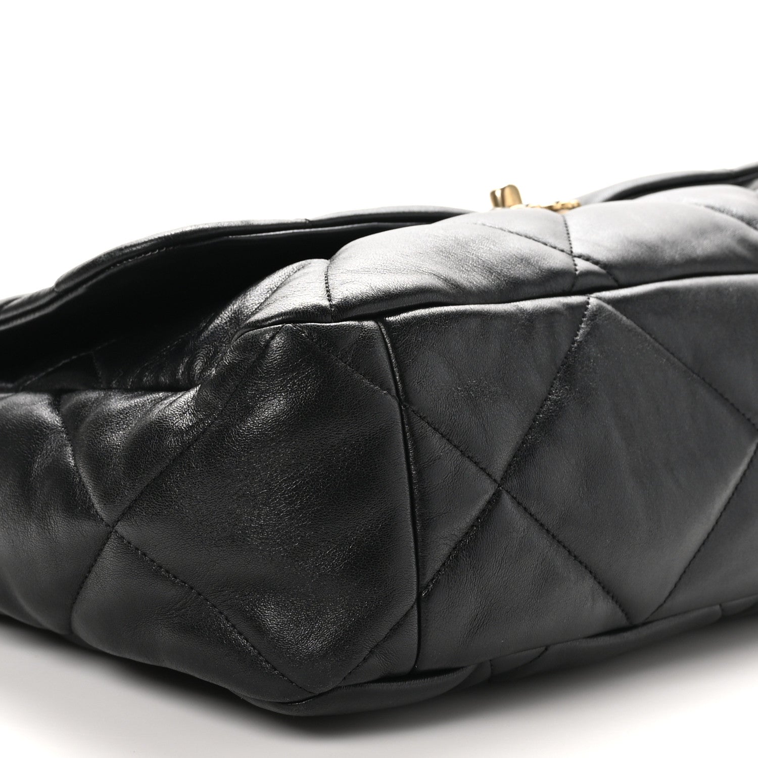 Chanel Lambskin Quilted Maxi Chanel 19 Flap Black 10 of 10
