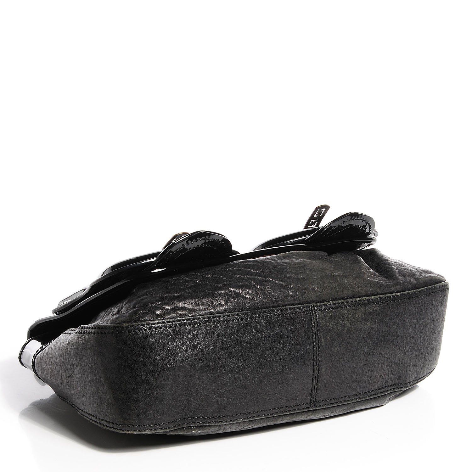 Fendi Nappa Patent B Bag Black 5 of 10