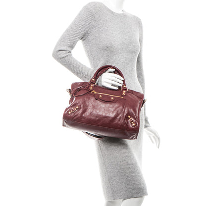 Balenciaga Agneau Giant 12 Gold Hardware City Rouge Cerise 2 of 11