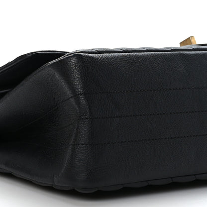 Chanel Aged Calfskin Chevron Quilted 2.55 Reissue 226 Flap Black 8 of 9