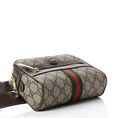 Gucci GG Supreme Monogram Web Small Ophidia Belt Bag 75 30 Dark Brown 4 of 10