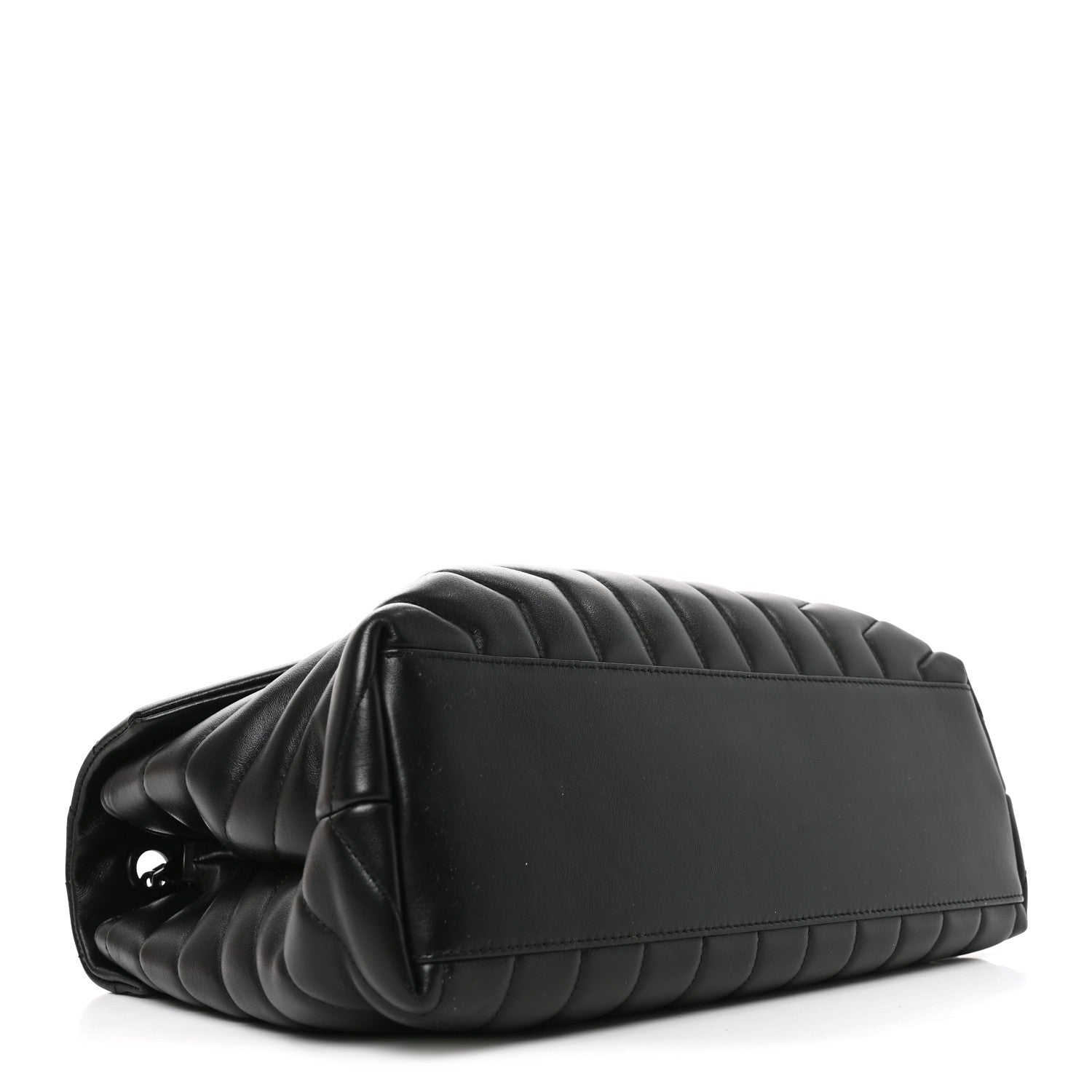 Saint Laurent Calfskin Y Quilted Monogram Monochrome Medium Loulou Chain Satchel Black 4 of 10