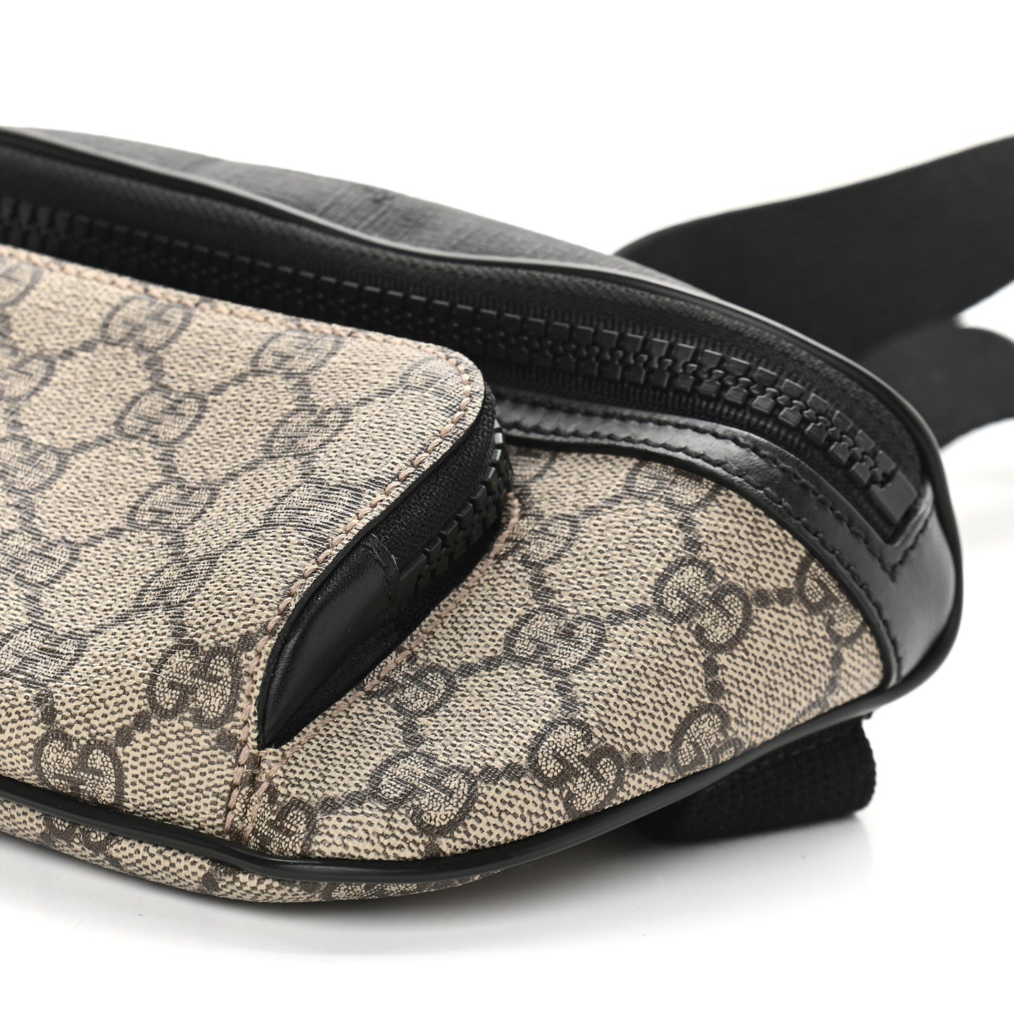 GG Supreme Monogram Belt Bag Black