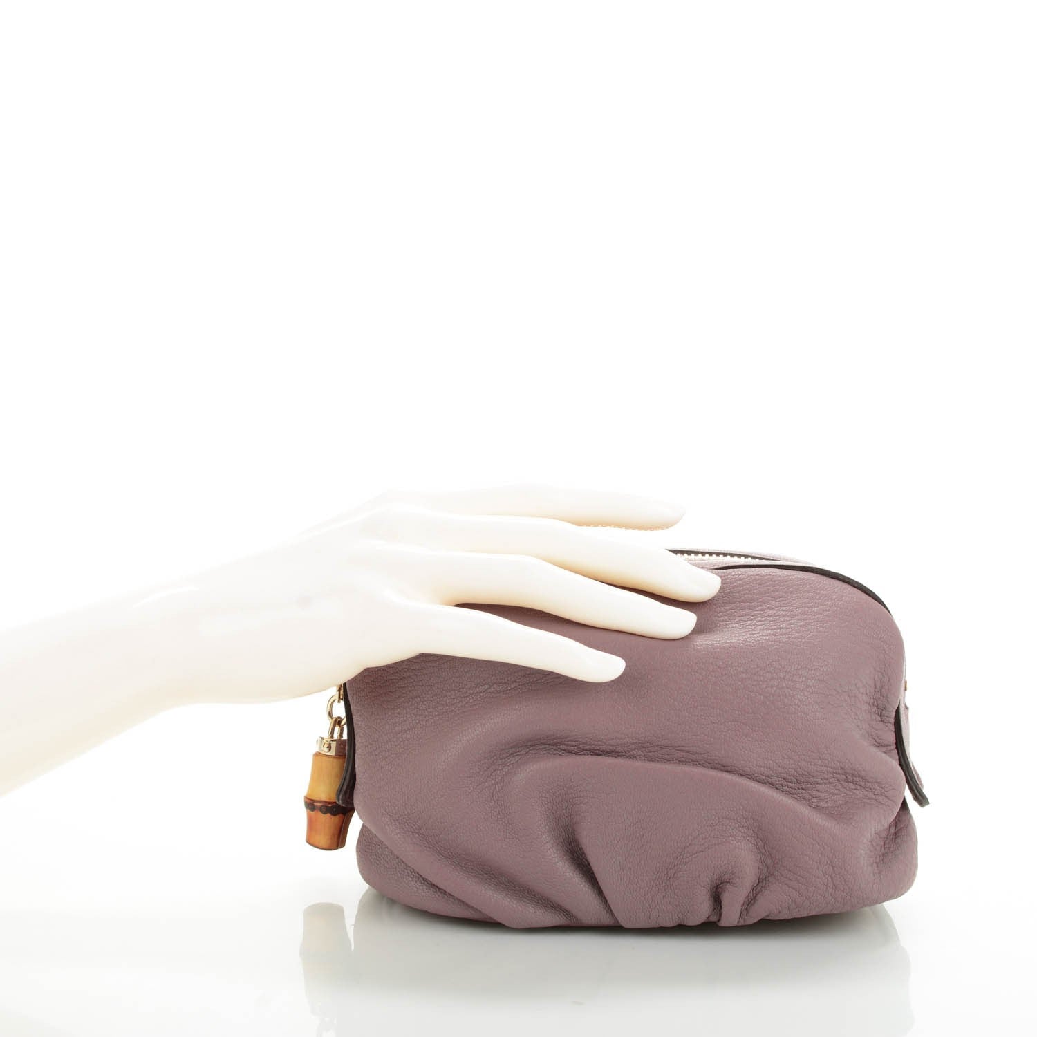 Gucci Goatskin Medium Bamboo Cosmetic Case 2 of 7