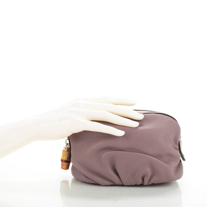 Gucci Goatskin Medium Bamboo Cosmetic Case 2 of 7