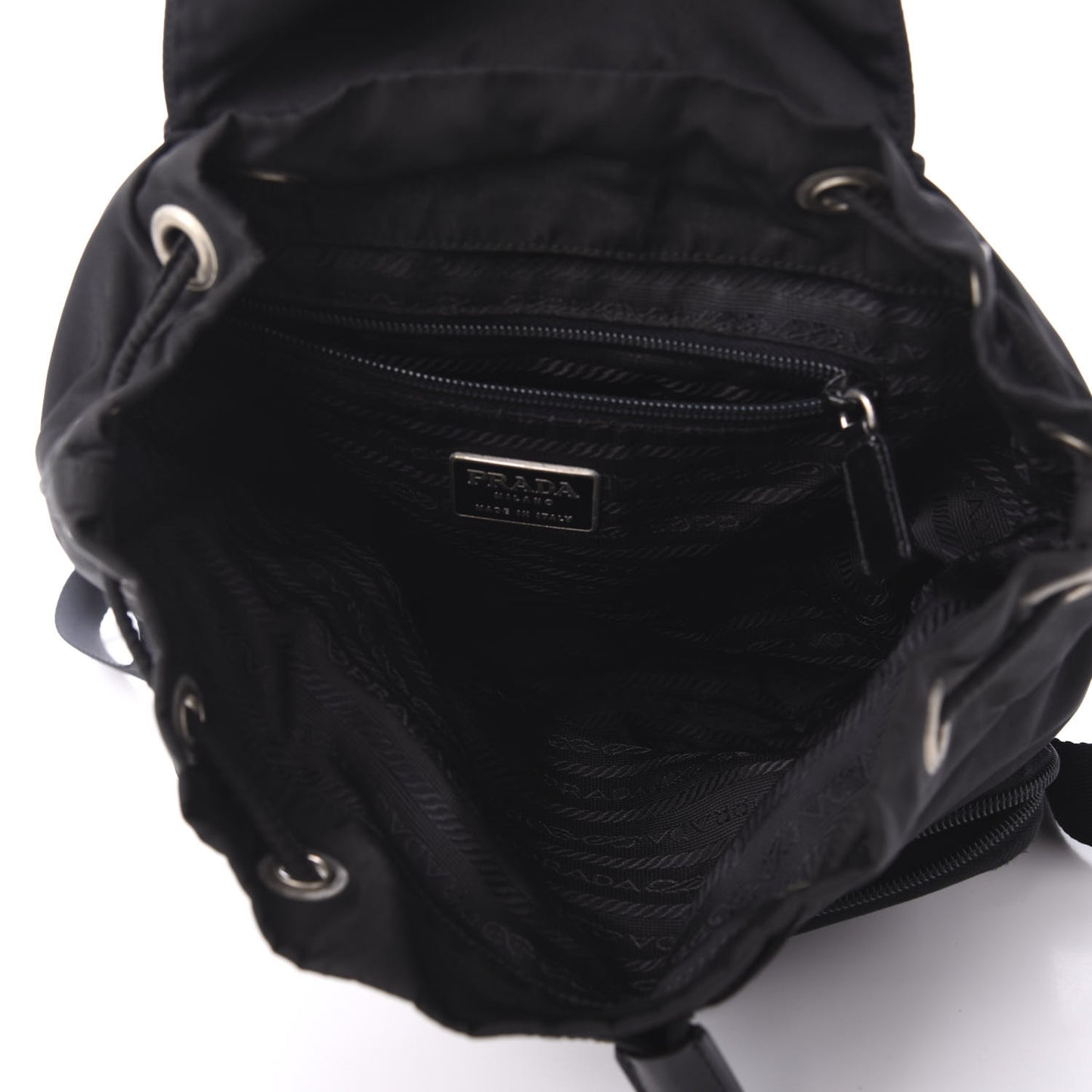 Tessuto Nylon Vela Small Backpack Black