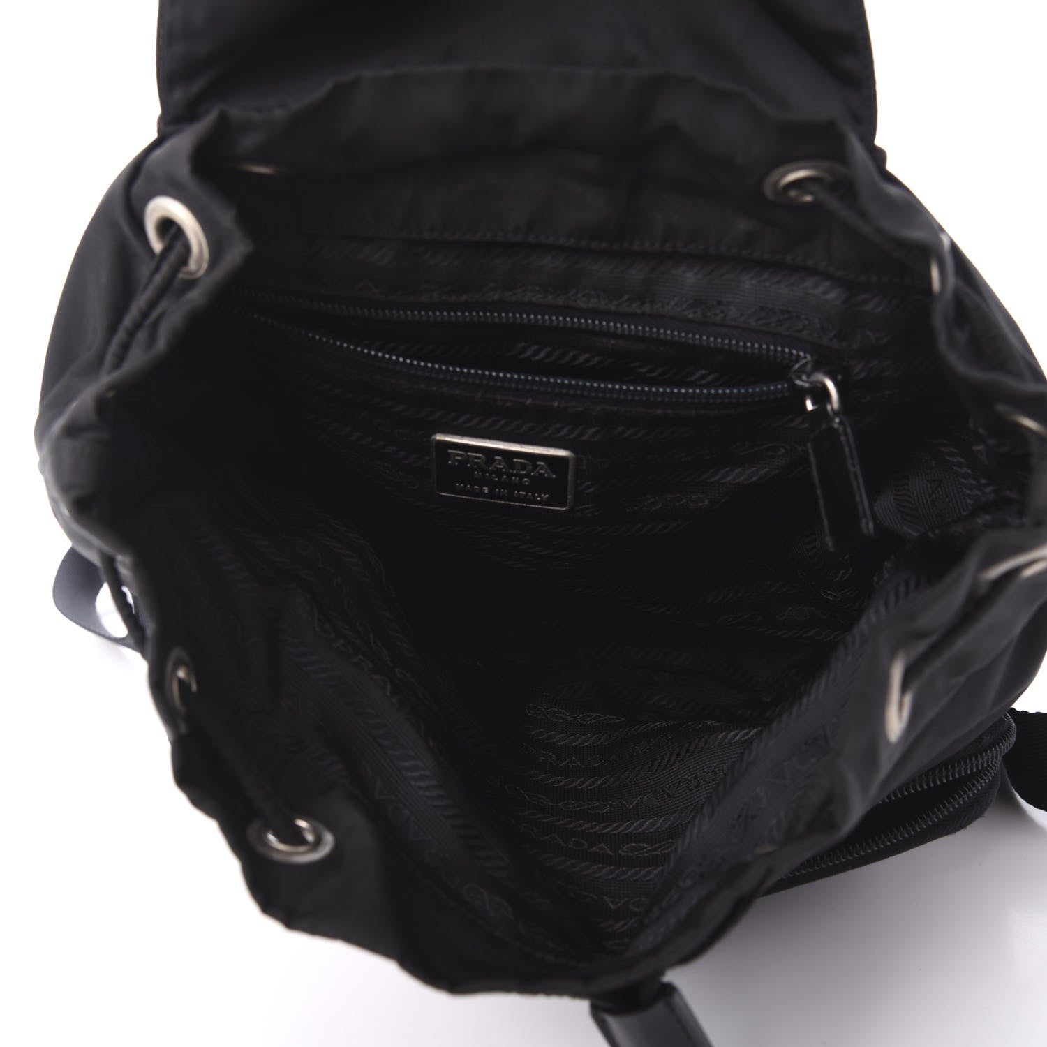 Prada Tessuto Nylon Vela Small Backpack Black 4 of 12
