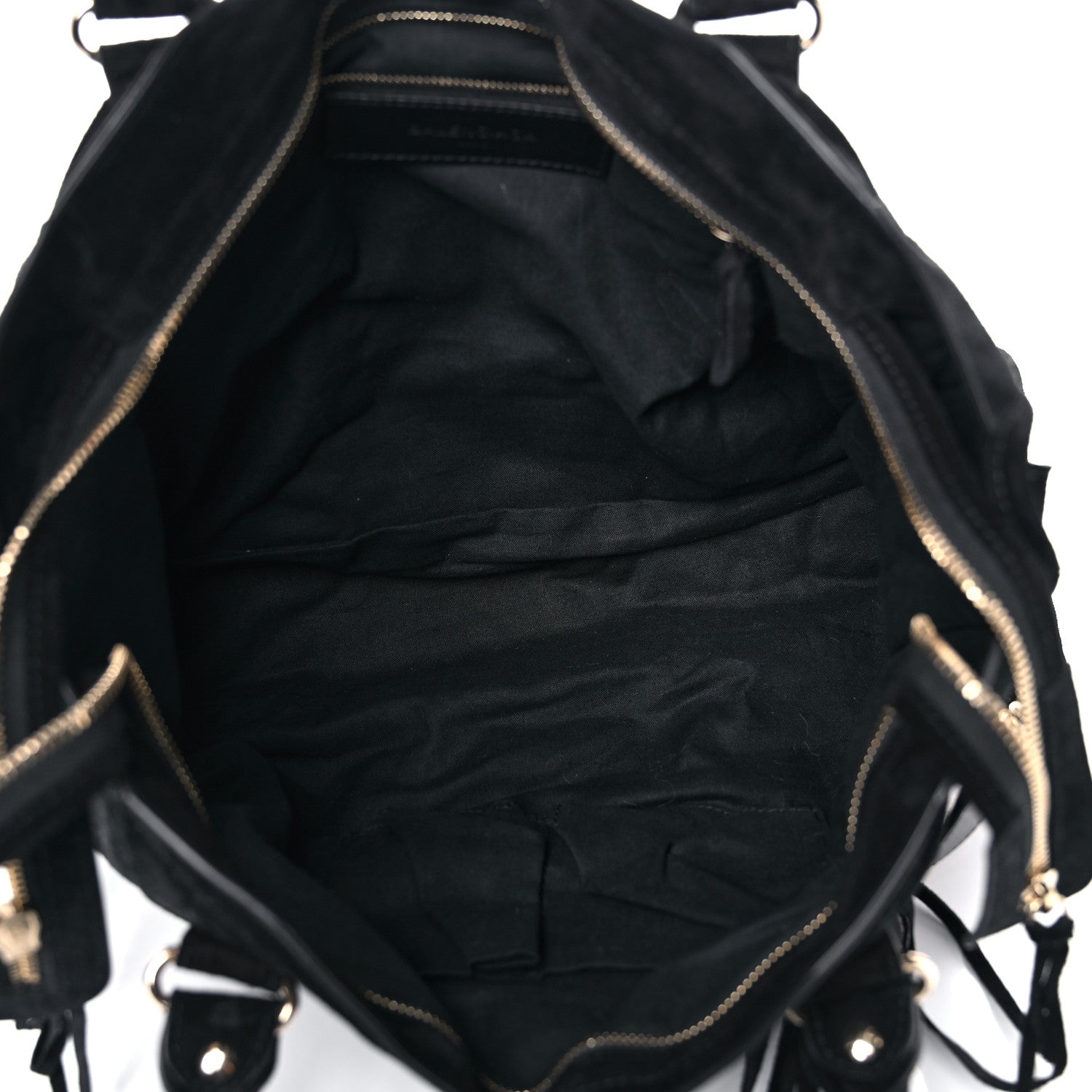 Balenciaga Baby Daim Suede Classic Gold Hardware City Black 5 of 18