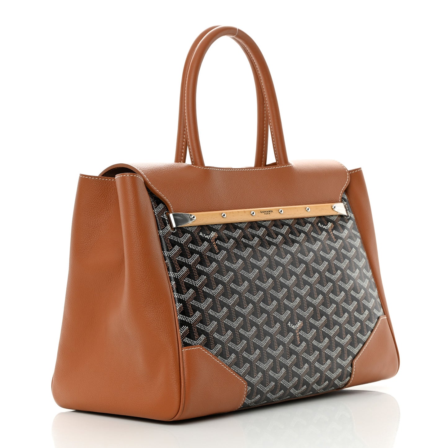 Goyardine Saigon Tote Black Gold